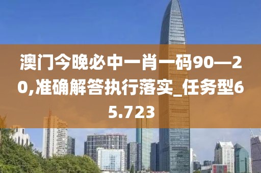 澳门今晚必中一肖一码90—20,准确解答执行落实_任务型65.723