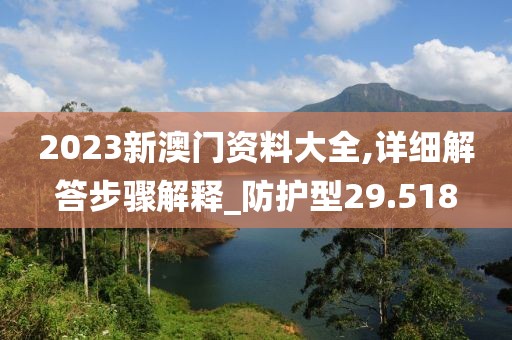 2023新澳门资料大全,详细解答步骤解释_防护型29.518