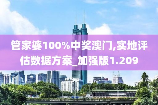 管家婆100%中奖澳门,实地评估数据方案_加强版1.209