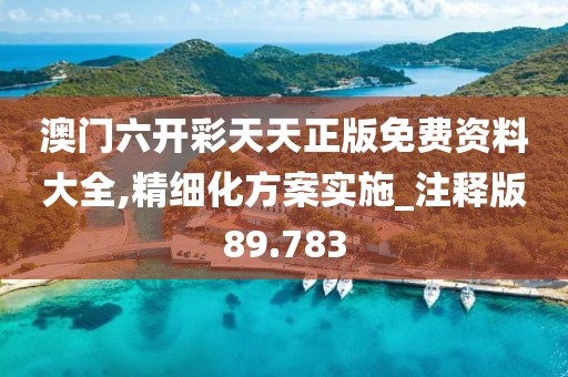 澳门六开彩天天正版免费资料大全,精细化方案实施_注释版89.783