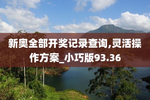 新奥全部开奖记录查询,灵活操作方案_小巧版93.36