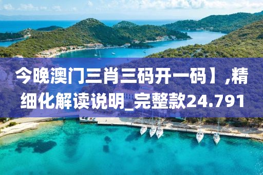 今晚澳门三肖三码开一码】,精细化解读说明_完整款24.791