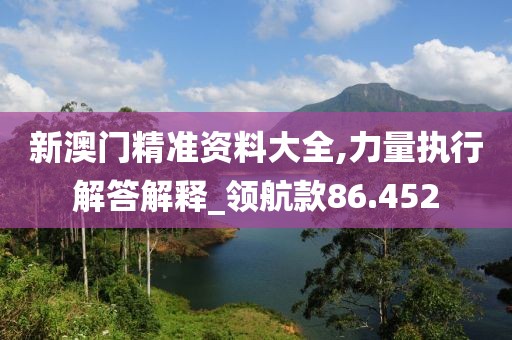 新澳门精准资料大全,力量执行解答解释_领航款86.452
