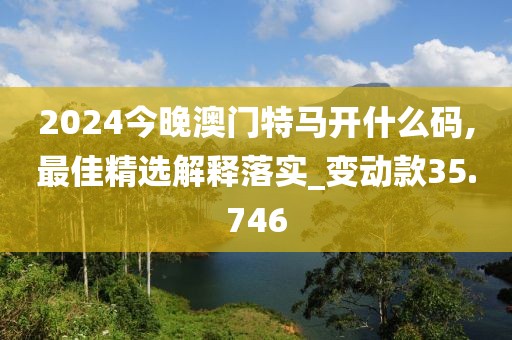 2024今晚澳门特马开什么码,最佳精选解释落实_变动款35.746