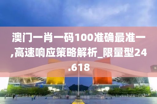澳门一肖一码100准确最准一,高速响应策略解析_限量型24.618