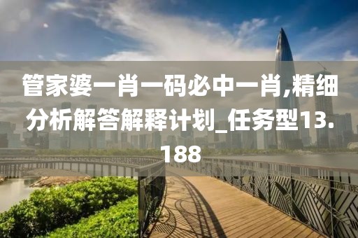 管家婆一肖一码必中一肖,精细分析解答解释计划_任务型13.188