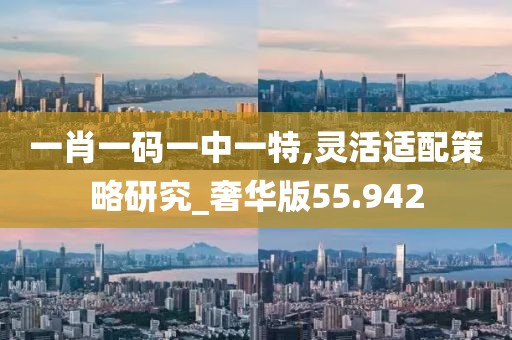 一肖一码一中一特,灵活适配策略研究_奢华版55.942