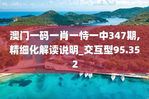 澳门一码一肖一恃一中347期,精细化解读说明_交互型95.352