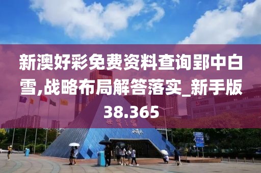 新澳好彩免费资料查询郢中白雪,战略布局解答落实_新手版38.365