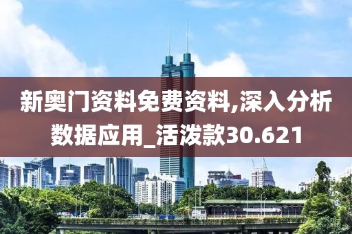 新奥门资料免费资料,深入分析数据应用_活泼款30.621