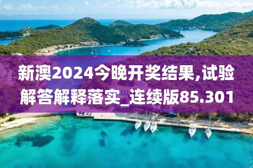 新澳2024今晚开奖结果,试验解答解释落实_连续版85.301