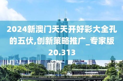 2024新澳门天天开好彩大全孔的五伏,创新策略推广_专家版20.313