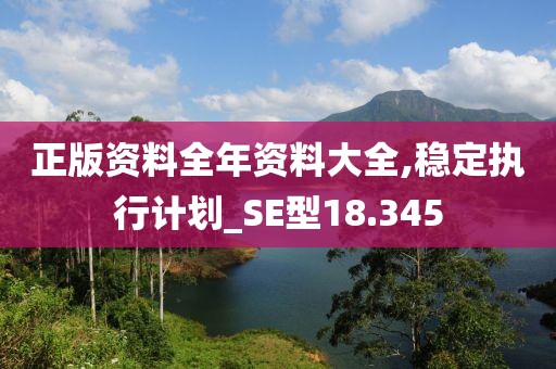 正版资料全年资料大全,稳定执行计划_SE型18.345
