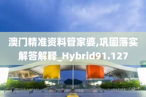澳门精准资料管家婆,巩固落实解答解释_Hybrid91.127