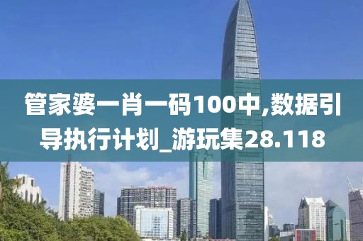 管家婆一肖一码100中,数据引导执行计划_游玩集28.118