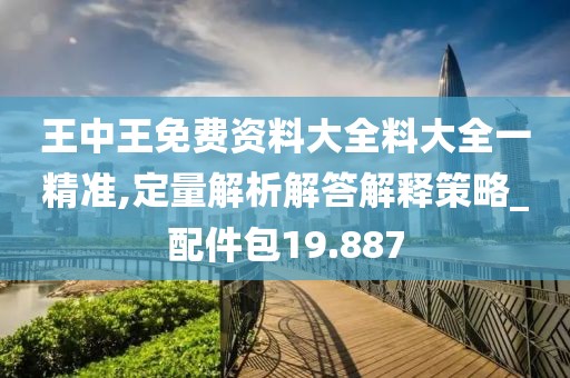 王中王免费资料大全料大全一精准,定量解析解答解释策略_配件包19.887
