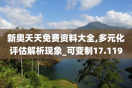 新奥天天免费资料大全,多元化评估解析现象_可变制17.119