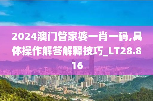 2024澳门管家婆一肖一码,具体操作解答解释技巧_LT28.816