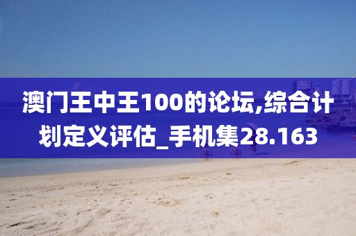 澳门王中王100的论坛,综合计划定义评估_手机集28.163