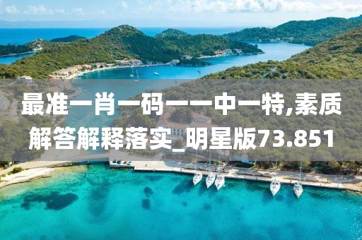 最准一肖一码一一中一特,素质解答解释落实_明星版73.851