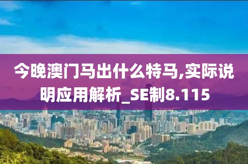 今晚澳门马出什么特马,实际说明应用解析_SE制8.115