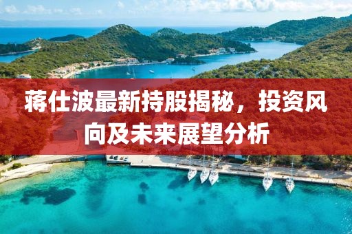 蒋仕波最新持股揭秘，投资风向及未来展望分析