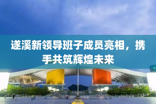 遂溪新领导班子成员亮相，携手共筑辉煌未来