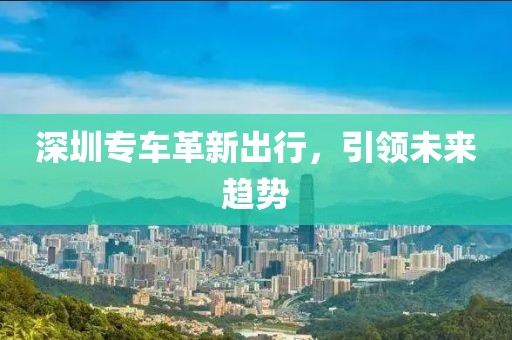 深圳专车革新出行，引领未来趋势