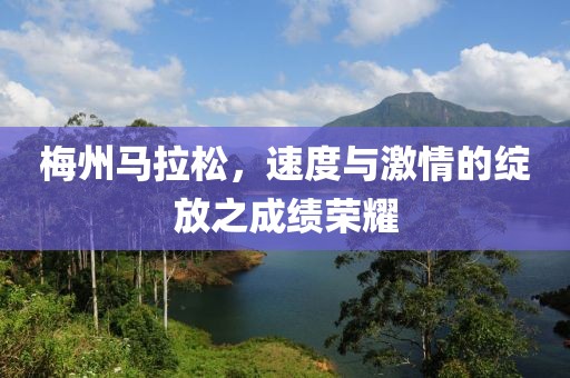 梅州马拉松，速度与激情的绽放之成绩荣耀