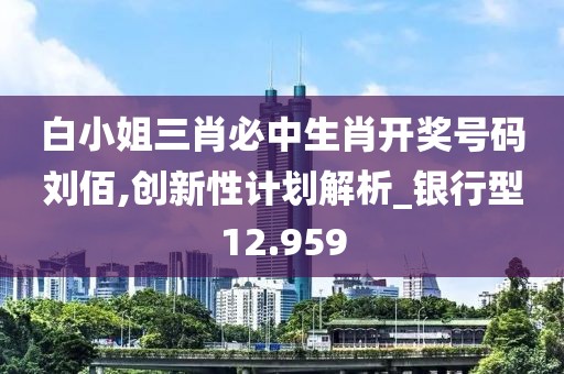 白小姐三肖必中生肖开奖号码刘佰,创新性计划解析_银行型12.959
