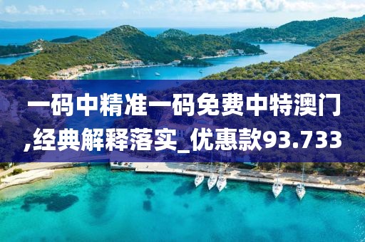 一码中精准一码免费中特澳门,经典解释落实_优惠款93.733