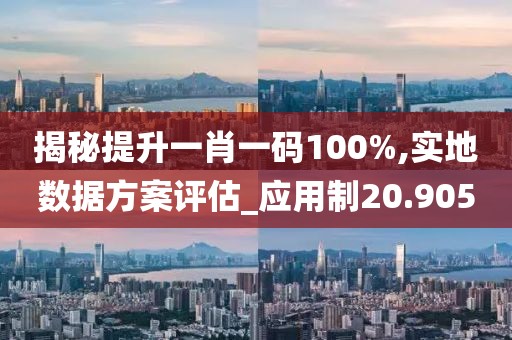 揭秘提升一肖一码100%,实地数据方案评估_应用制20.905