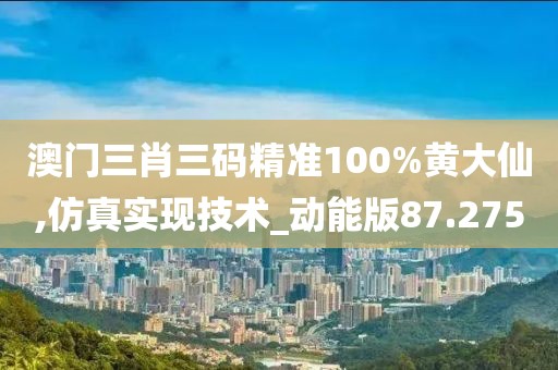澳门三肖三码精准100%黄大仙,仿真实现技术_动能版87.275