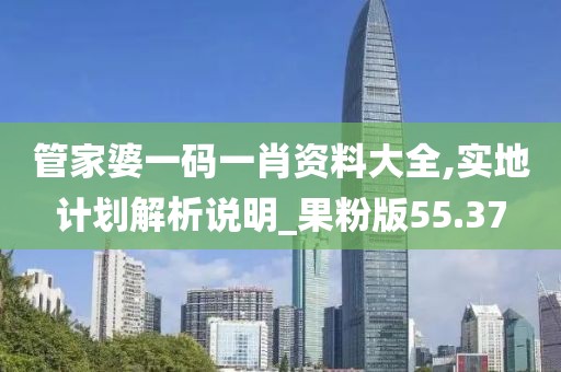 管家婆一码一肖资料大全,实地计划解析说明_果粉版55.37