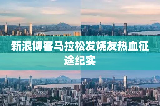 新浪博客马拉松发烧友热血征途纪实