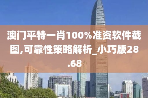 澳门平特一肖100%准资软件截图,可靠性策略解析_小巧版28.68