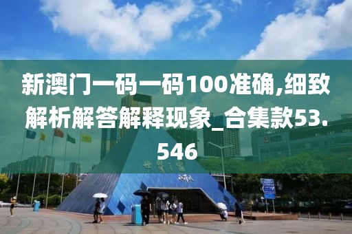 新澳门一码一码100准确,细致解析解答解释现象_合集款53.546