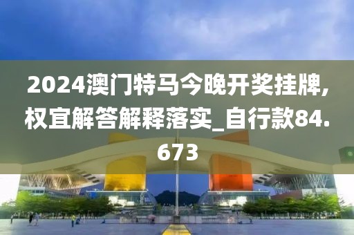 2024澳门特马今晚开奖挂牌,权宜解答解释落实_自行款84.673