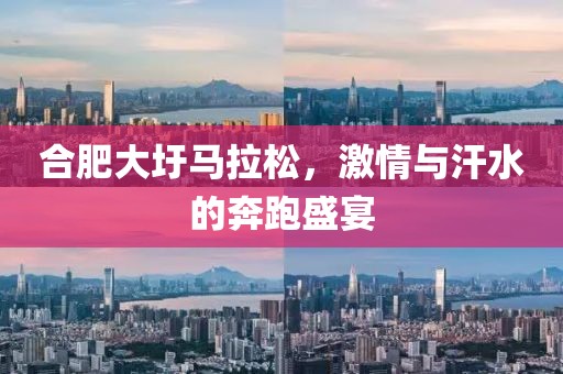 合肥大圩马拉松，激情与汗水的奔跑盛宴