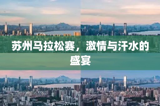 苏州马拉松赛，激情与汗水的盛宴