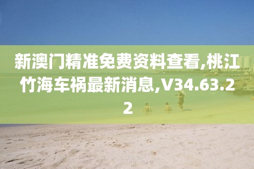 新澳门精准免费资料查看,桃江竹海车祸最新消息,V34.63.22