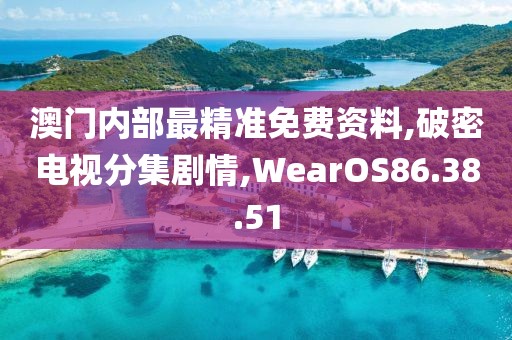 澳门内部最精准免费资料,破密电视分集剧情,WearOS86.38.51