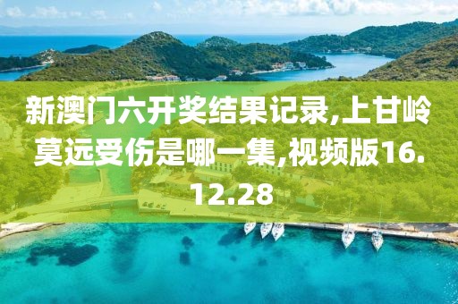 新澳门六开奖结果记录,上甘岭莫远受伤是哪一集,视频版16.12.28