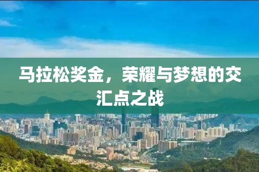 马拉松奖金，荣耀与梦想的交汇点之战