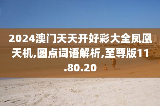 2024澳门天天开好彩大全凤凰天机,圆点词语解析,至尊版11.80.20