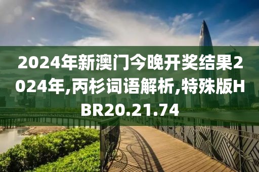 2024年新澳门今晚开奖结果2024年,丙杉词语解析,特殊版HBR20.21.74