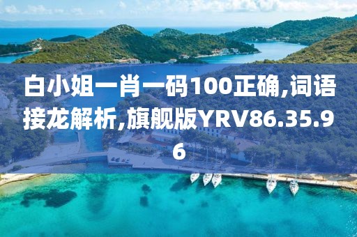白小姐一肖一码100正确,词语接龙解析,旗舰版YRV86.35.96