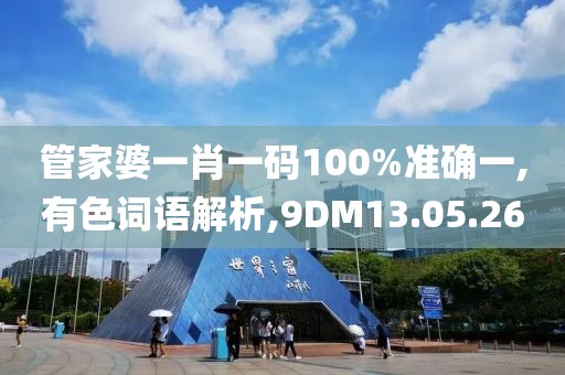 管家婆一肖一码100%准确一,有色词语解析,9DM13.05.26