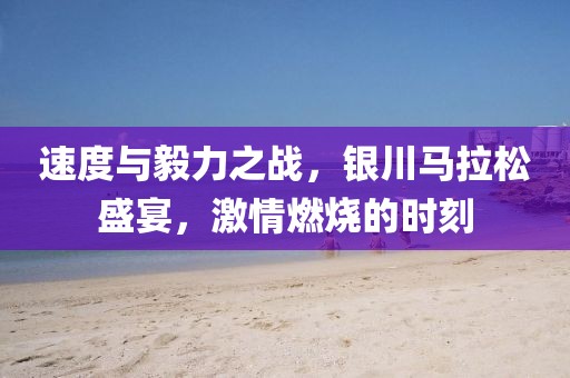 速度与毅力之战，银川马拉松盛宴，激情燃烧的时刻