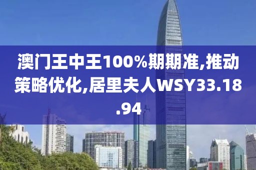 澳门王中王100%期期准,推动策略优化,居里夫人WSY33.18.94